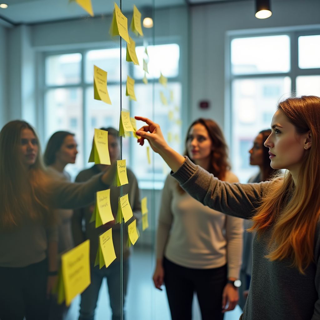 Estudiantes colaborando en un taller de diseño